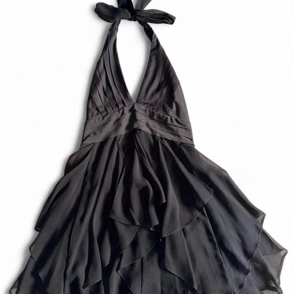 XXI Ruffle Halter LBD